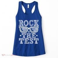 Rock The Test Testing Day Retro Motivational Women's Tank Top thumb 0