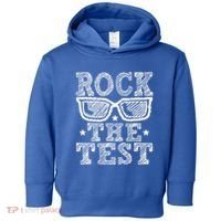 Rock The Test Testing Day Retro Motivational Toddler Hoodie thumb 0