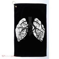 Respiratory Therapy Therapist Lung Doctor Respiratory Cute Gift Golf Towel thumb 0
