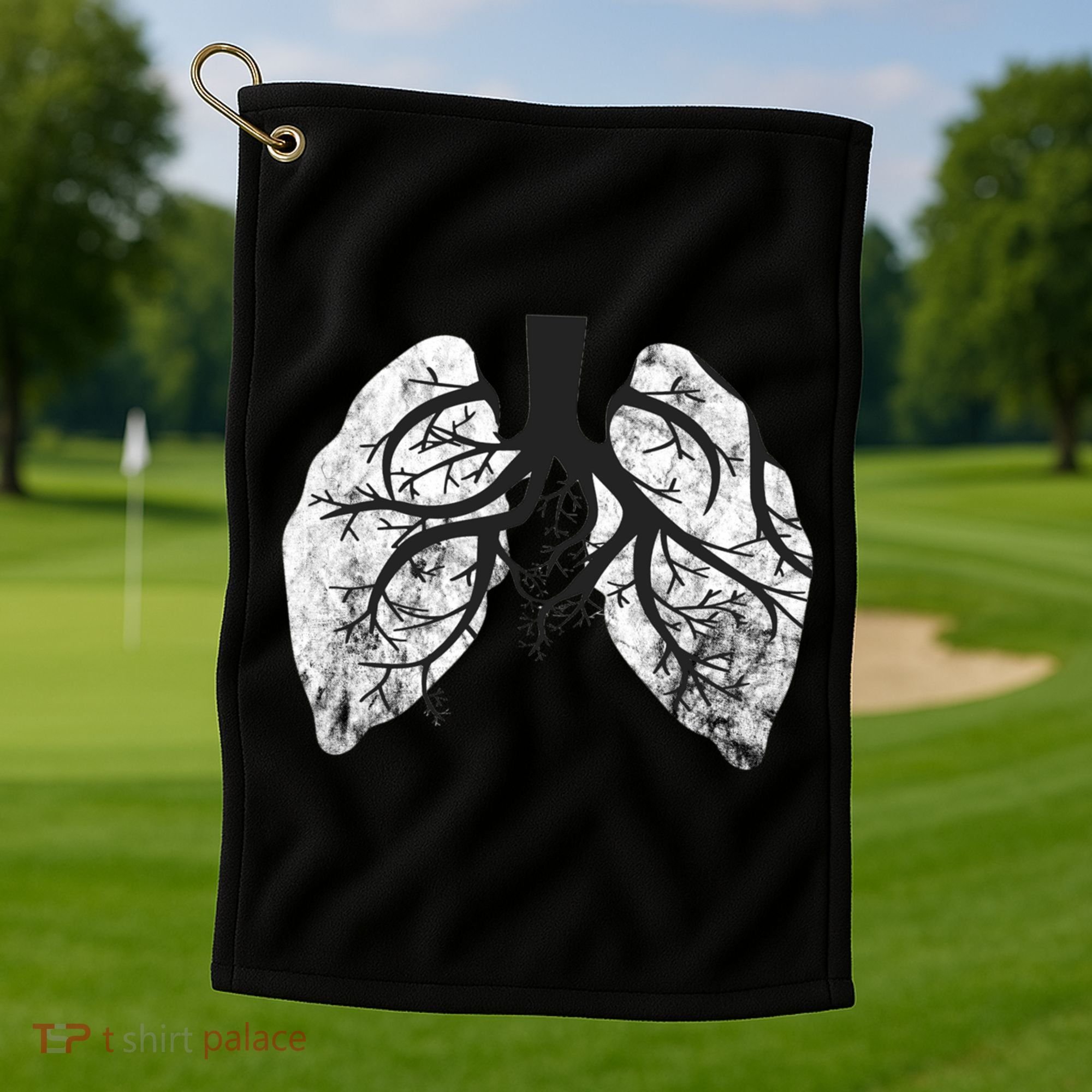 Respiratory Therapy Therapist Lung Doctor Respiratory Cute Gift Golf Towel
