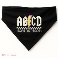Retro Teacher Tour Abcd Back To School Classic Rock USA-Made Doggie Bandana thumb 0