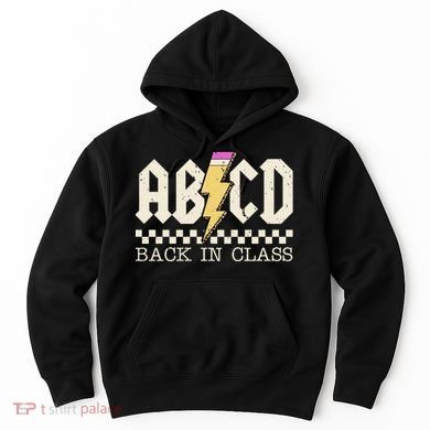 Retro Teacher Tour Abcd Back To School Classic Rock Hoodie