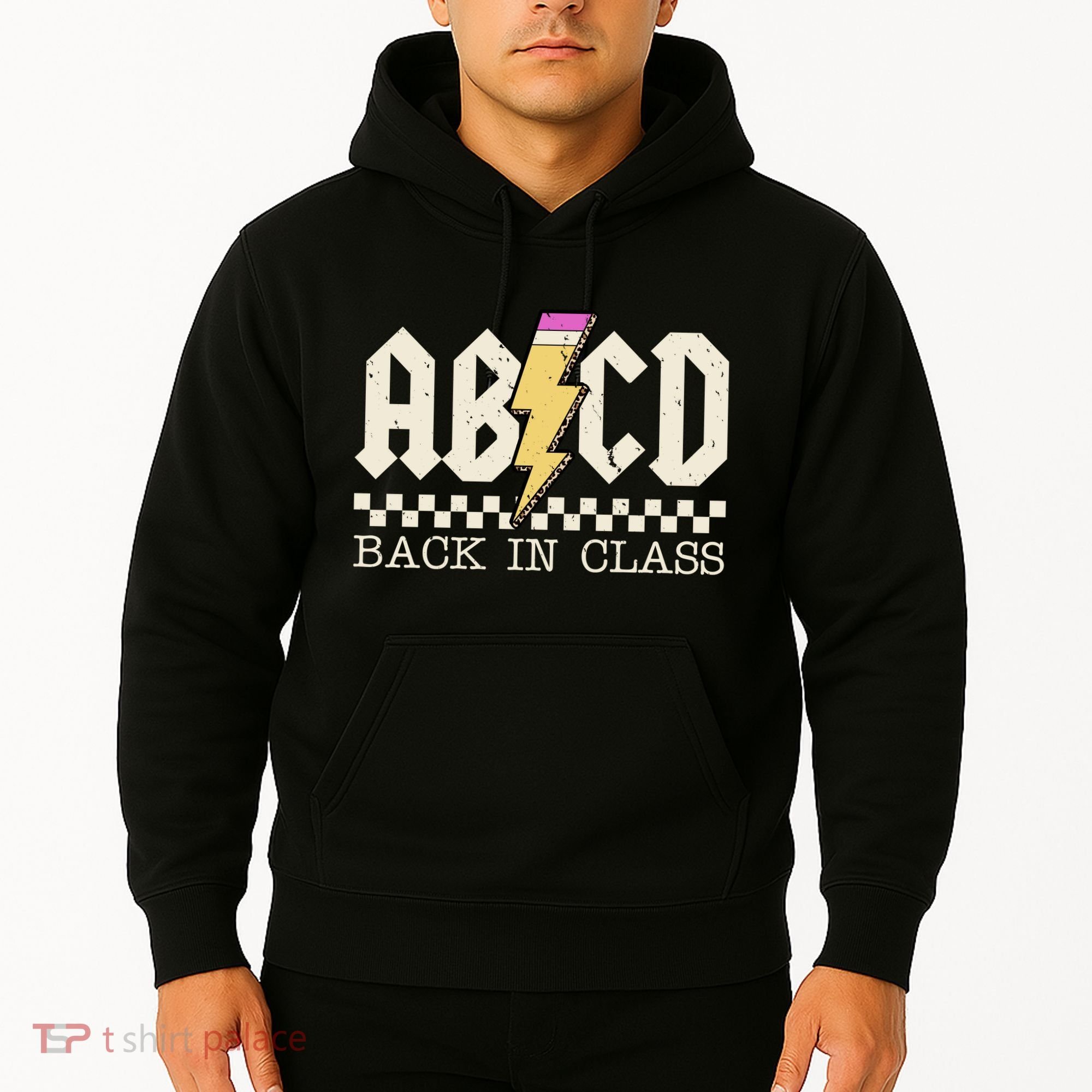 Retro Teacher Tour Abcd Back To School Classic Rock Hoodie