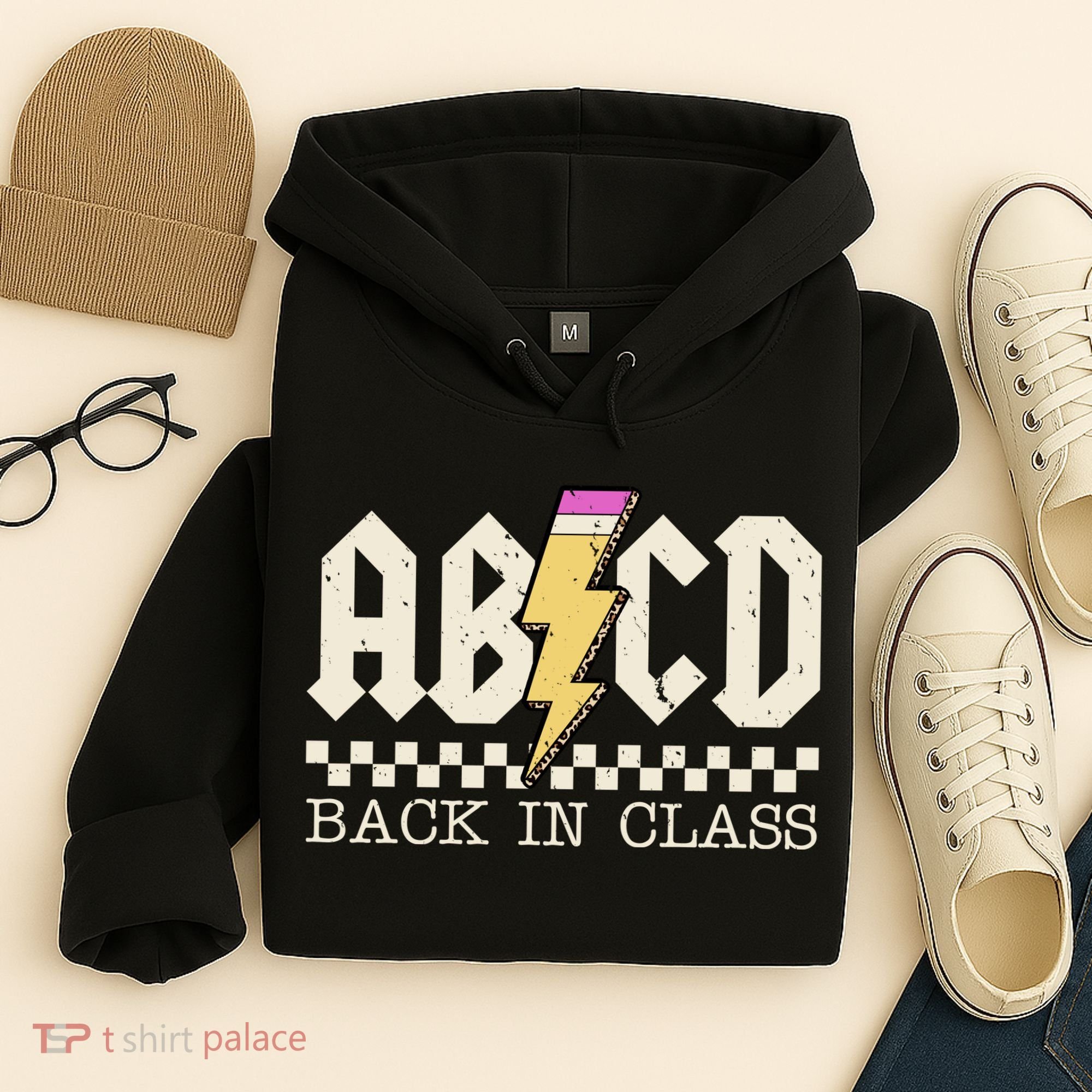 Retro Teacher Tour Abcd Back To School Classic Rock Hoodie