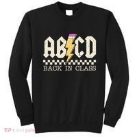 Retro Teacher Tour Abcd Back To School Classic Rock Sweatshirt thumb 0