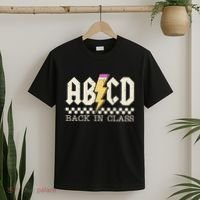 Retro Teacher Tour Abcd Back To School Classic Rock T-Shirt thumb 2