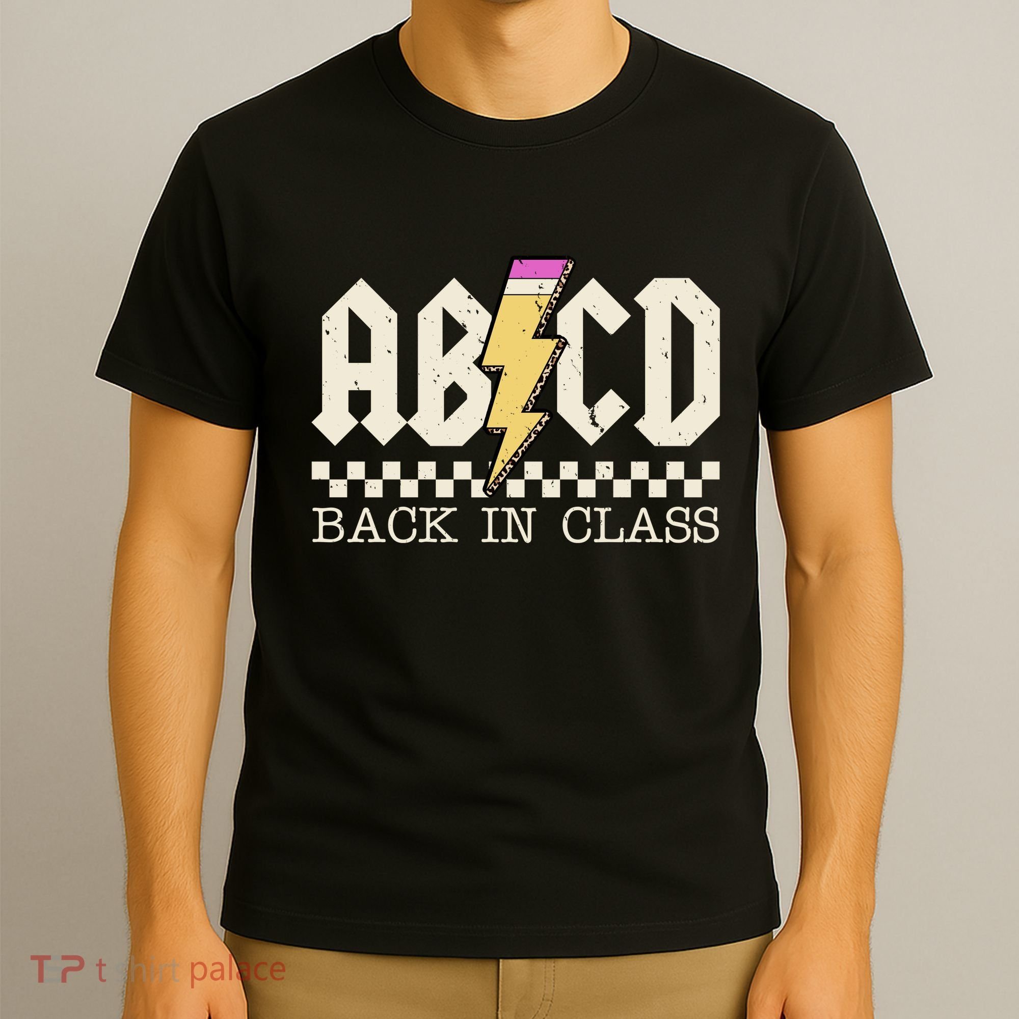 Retro Teacher Tour Abcd Back To School Classic Rock T-Shirt
