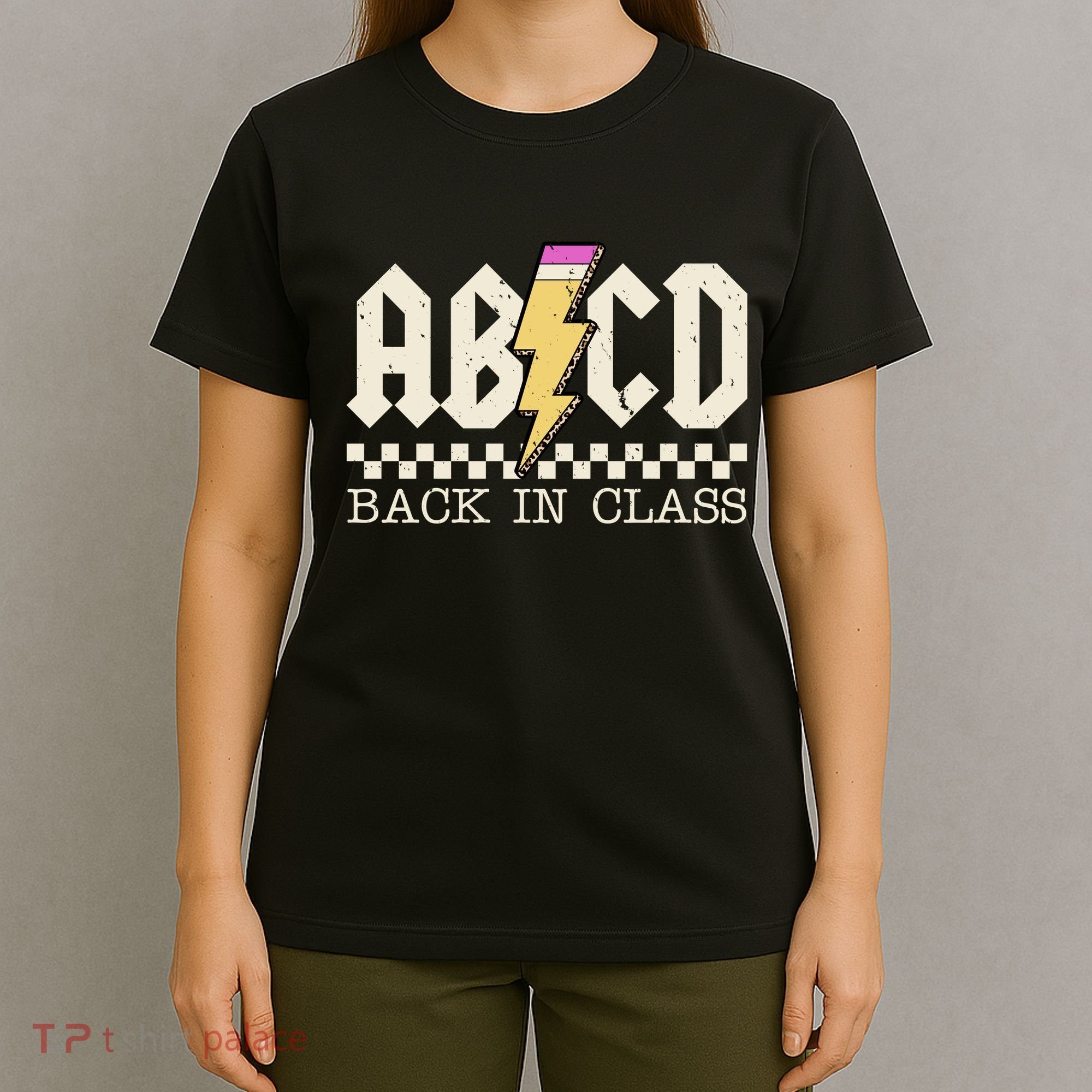 Retro Teacher Tour Abcd Back To School Classic Rock T-Shirt