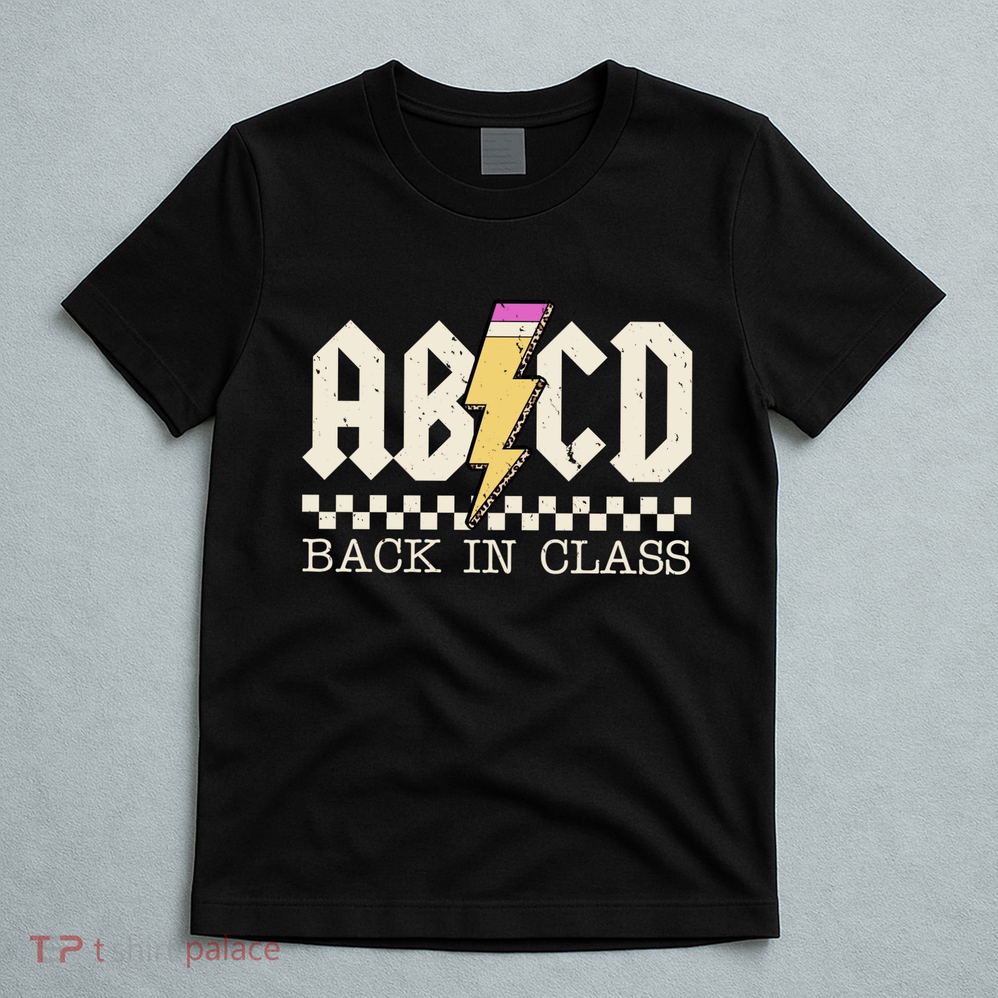 Retro Teacher Tour Abcd Back To School Classic Rock T-Shirt