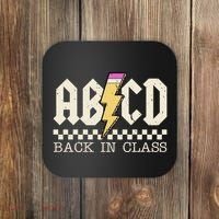 Retro Teacher Tour Abcd Back To School Classic Rock Coaster thumb 0
