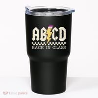Retro Teacher Tour Abcd Back To School Classic Rock Tumbler thumb 0