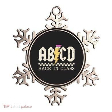 Retro Teacher Tour Abcd Back To School Classic Rock Ornament