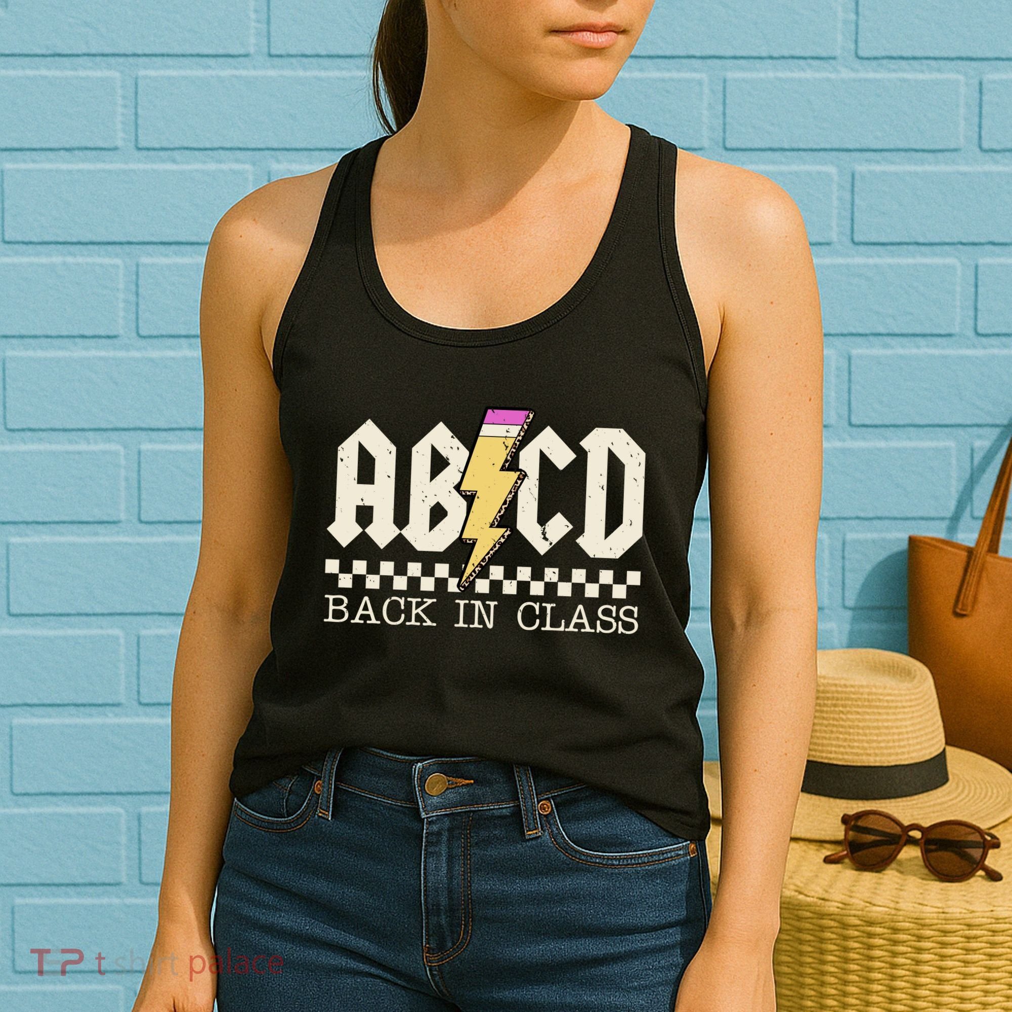 Retro Teacher Tour Abcd Back To School Classic Rock Women's Tank Top