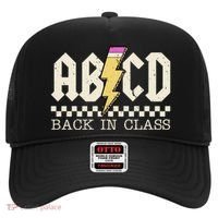 Retro Teacher Tour Abcd Back To School Classic Rock Hat thumb 0