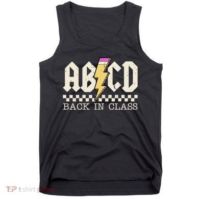 Retro Teacher Tour Abcd Back To School Classic Rock Tank Top
