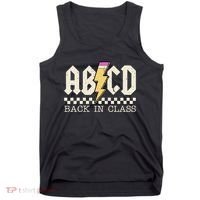 Retro Teacher Tour Abcd Back To School Classic Rock Tank Top thumb 0