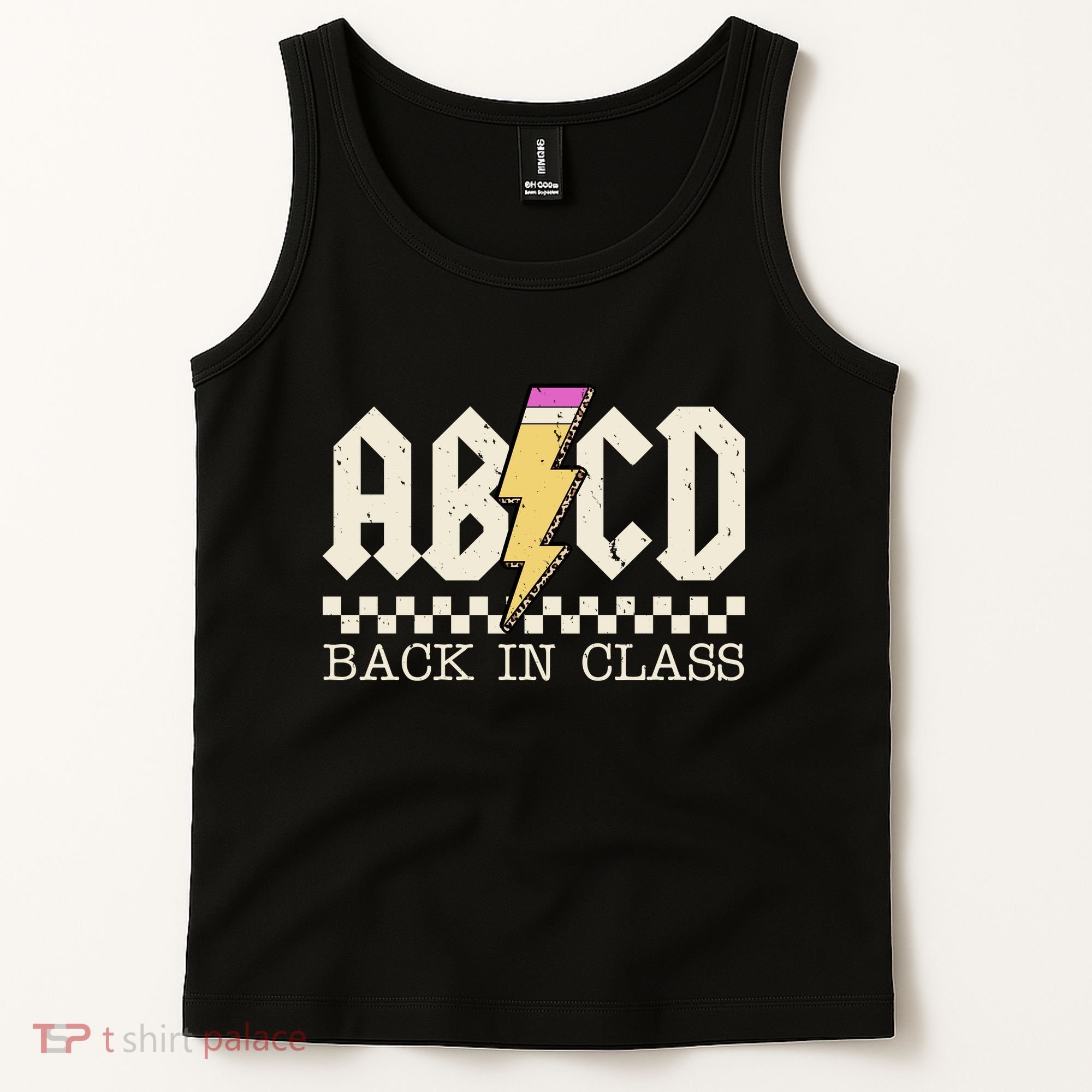 Retro Teacher Tour Abcd Back To School Classic Rock Tank Top