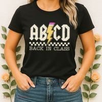 Retro Teacher Tour Abcd Back To School Classic Rock Women's T-Shirt thumb 2