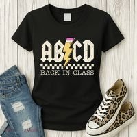 Retro Teacher Tour Abcd Back To School Classic Rock Women's T-Shirt thumb 3