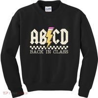 Retro Teacher Tour Abcd Back To School Classic Rock Kids Sweatshirt thumb 0