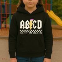 Retro Teacher Tour Abcd Back To School Classic Rock Kids Hoodie thumb 3