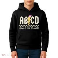 Retro Teacher Tour Abcd Back To School Classic Rock Kids Hoodie thumb 4