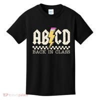 Retro Teacher Tour Abcd Back To School Classic Rock Kids T-Shirt thumb 0