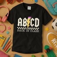 Retro Teacher Tour Abcd Back To School Classic Rock Kids T-Shirt thumb 3