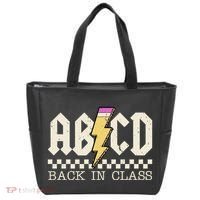 Retro Teacher Tour Abcd Back To School Classic Rock Tote Bag thumb 0