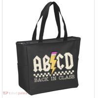 Retro Teacher Tour Abcd Back To School Classic Rock Tote Bag thumb 2