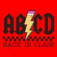 Retro Teacher Tour Abcd Back To School Classic Rock Santa Hat thumb 1