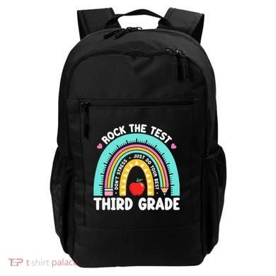 Rock The Test Day 3rd Grade Teacher Third Grade Testing Day Backpack