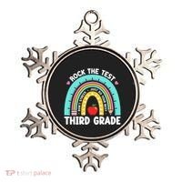 Rock The Test Day 3rd Grade Teacher Third Grade Testing Day Ornament thumb 0