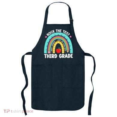 Rock The Test Day 3rd Grade Teacher Third Grade Testing Day Apron