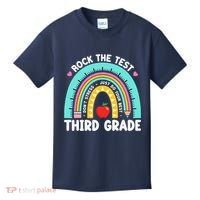 Rock The Test Day 3rd Grade Teacher Third Grade Testing Day Kids T-Shirt thumb 0