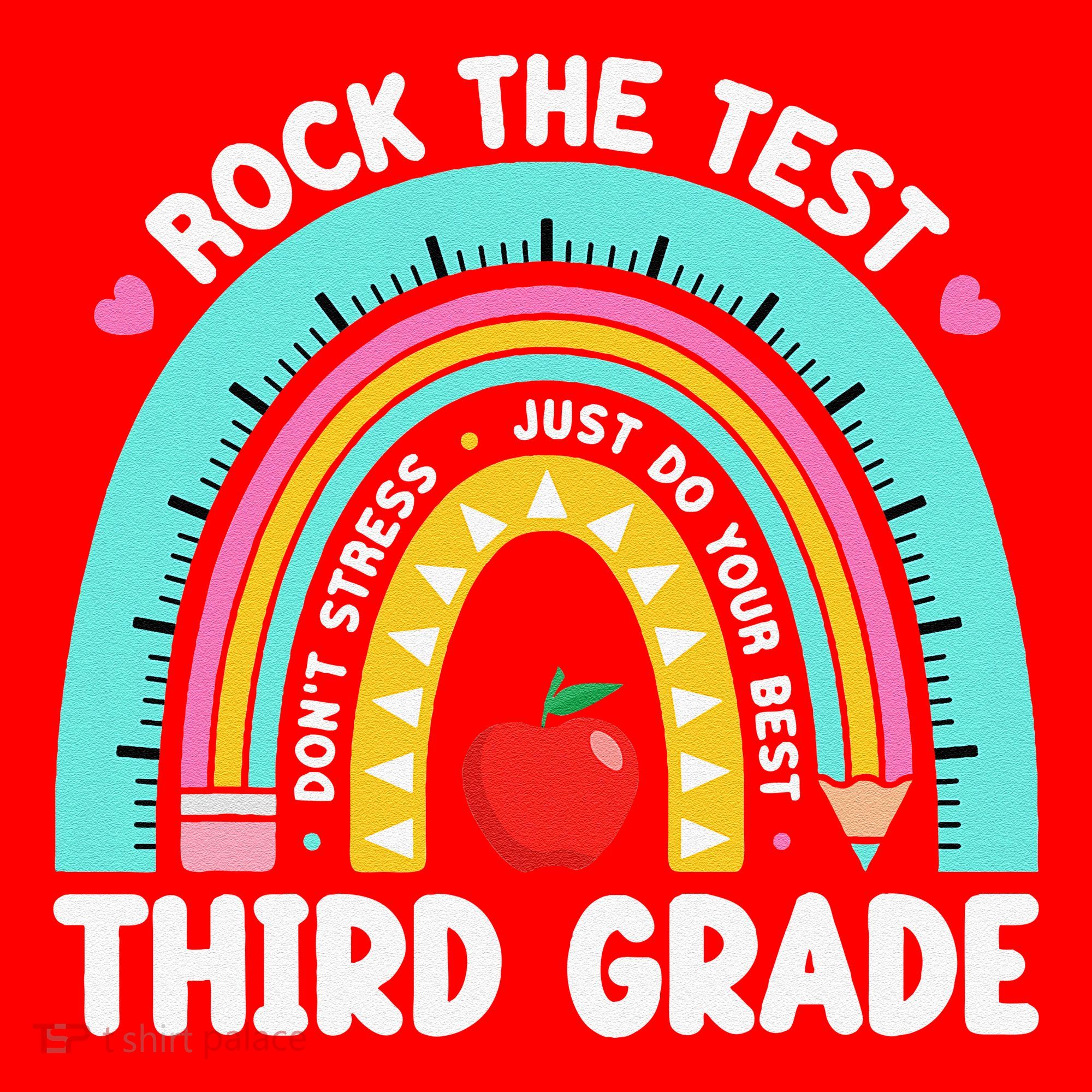 Rock The Test Day 3rd Grade Teacher Third Grade Testing Day Santa Hat