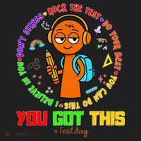 Rock The Test Test Day Teacher You Got This For Beanie thumb 2