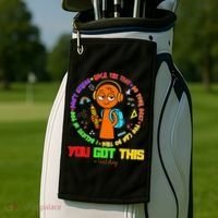 Rock The Test Test Day Teacher You Got This For Golf Towel thumb 2