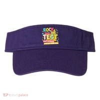 Rock The Test Day Motivational Retro Teachers Testing Day Visor thumb 0