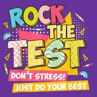 Rock The Test Day Motivational Retro Teachers Testing Day Kids Long Sleeve Shirt thumb 2