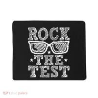 Rock The Test Testing Day Retro Motivational Teacher Mousepad thumb 0