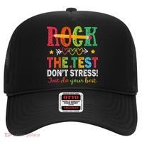 Rock The Test Don't Stress Just Do Your Best Teacher Hat thumb 0