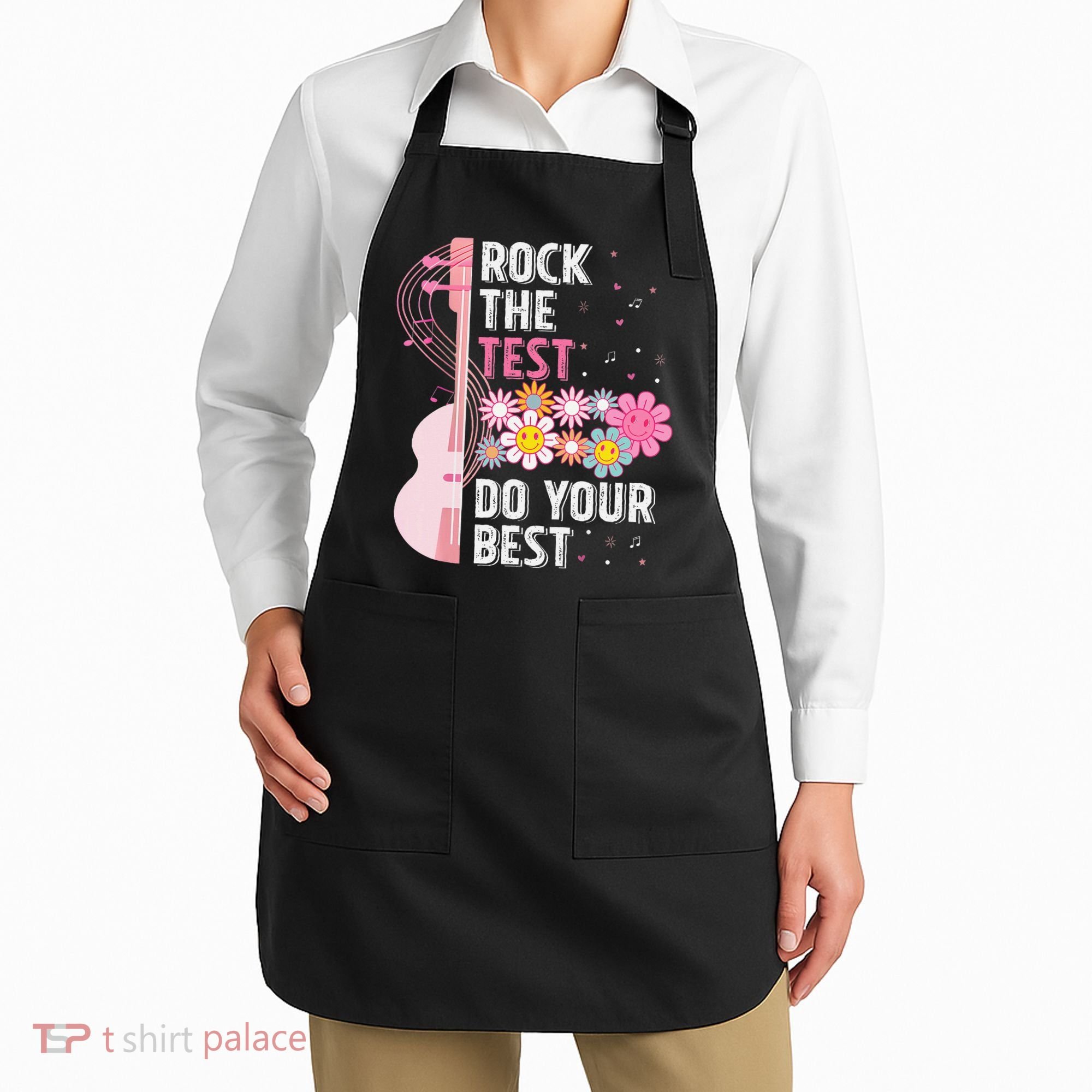 Rock The Test Do Your Best Testing Day Teachers Students Gift Apron