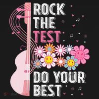 Rock The Test Do Your Best Testing Day Teachers Students Gift Apron thumb 3