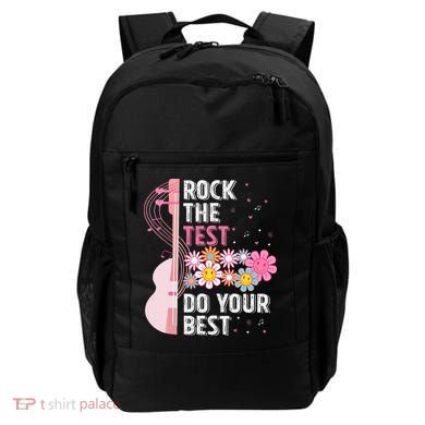 Rock The Test Do Your Best Testing Day Teachers Students Gift Backpack