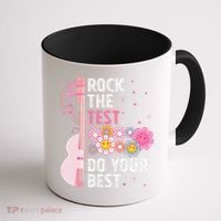 Rock The Test Do Your Best Testing Day Teachers Students Gift Coffee Mug thumb 1