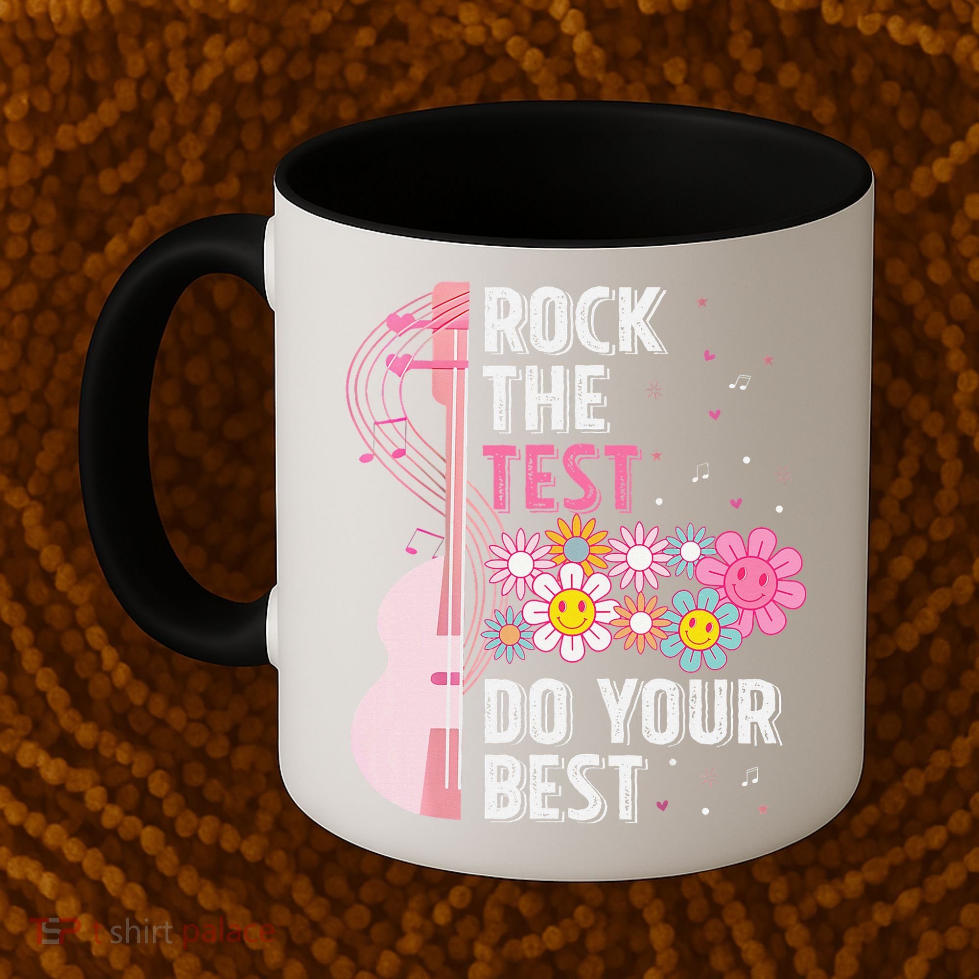 Rock The Test Do Your Best Testing Day Teachers Students Gift Coffee Mug