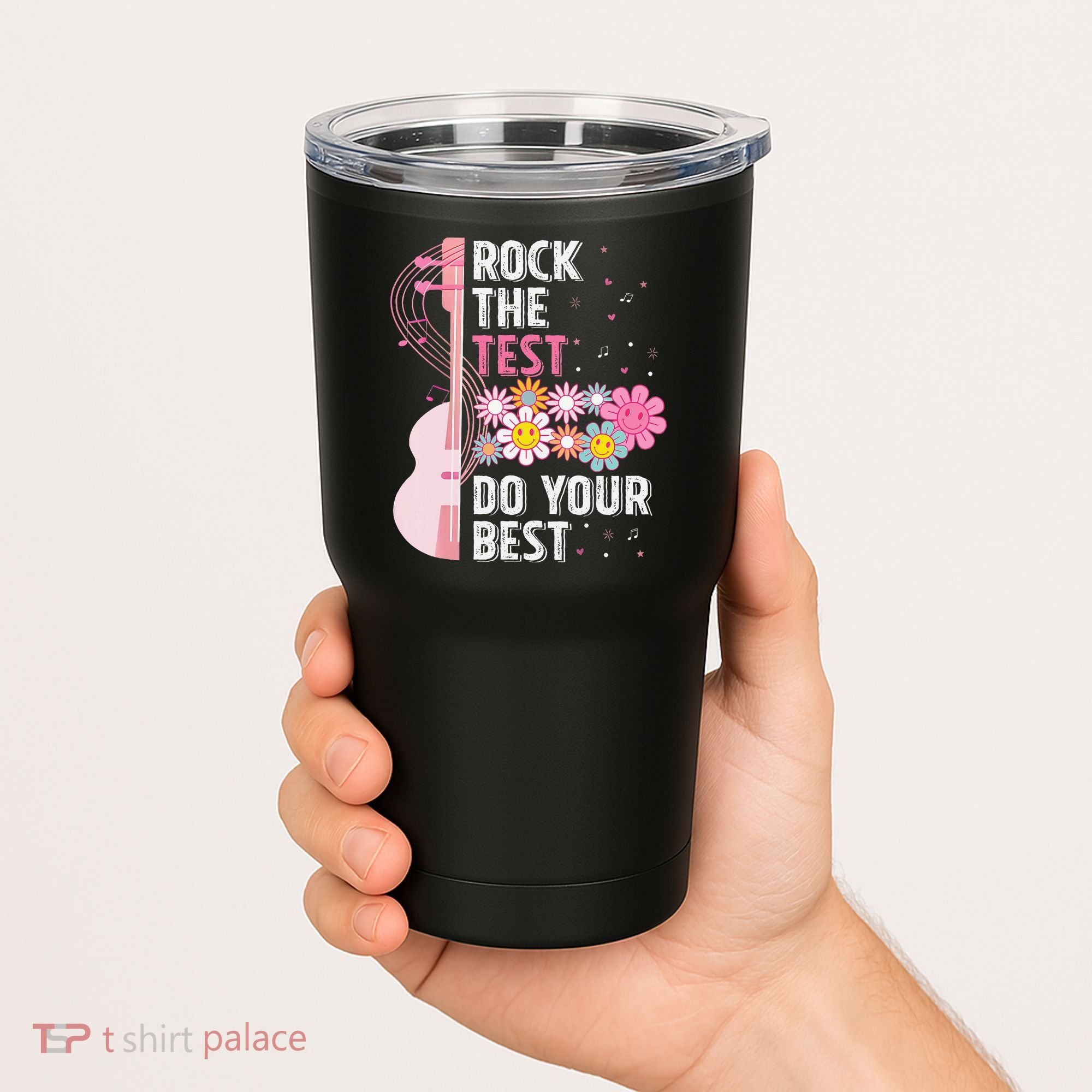 Rock The Test Do Your Best Testing Day Teachers Students Gift Tumbler