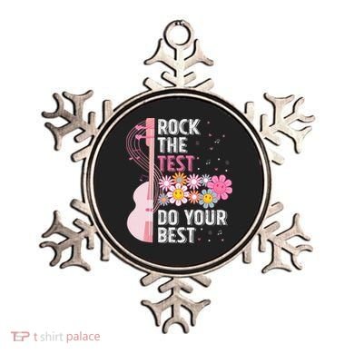 Rock The Test Do Your Best Testing Day Teachers Students Gift Ornament