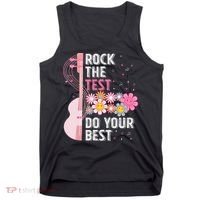 Rock The Test Do Your Best Testing Day Teachers Students Gift Tank Top thumb 0